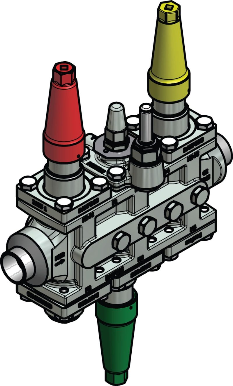Danfoss ICF SS 25-6-90 Flexline valve station, 25 mm, EN 10220 (code 027L4189)