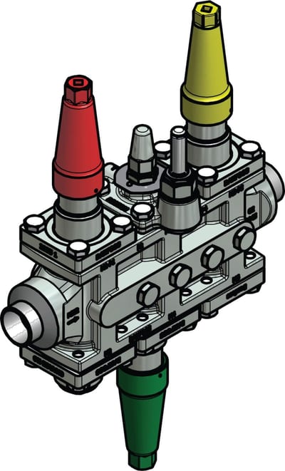 Danfoss ICF SS 25-6-90 Flexline valve station, 25 mm, EN 10220