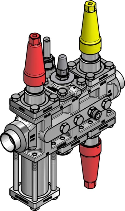 Danfoss ICF SS 25-6-3RB Flexline valve station, 40 mm, EN 10220