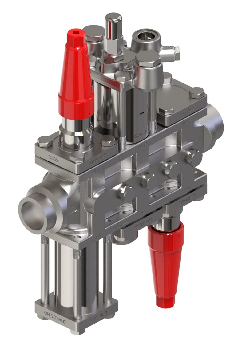 Danfoss ICF 25-6-42S3-20 Flexline valve station, 32 mm, ASME B 16.11 (code 027L4246)