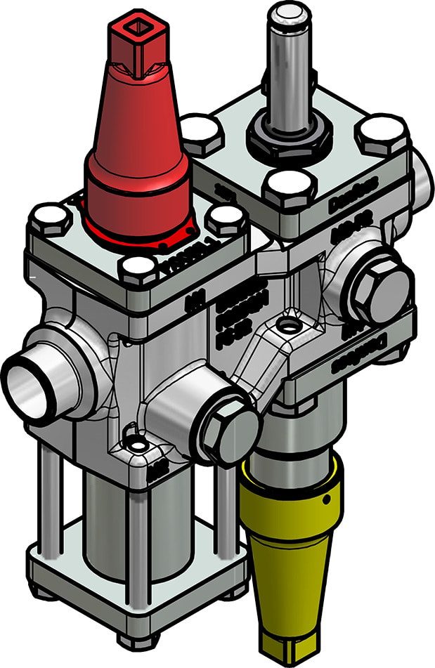 Danfoss ICF 15-4-10RB Flexline valve station, 20 mm, EN 10220 (code 027L4540)