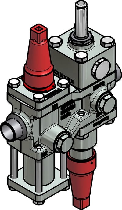 Danfoss ICF 15-4-9H Flexline valve station, 20 mm, ASME B 36.10M SCHEDULE 80