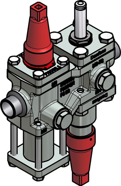 Danfoss ICF 15-4-12 Flexline valve station, 20 mm, ASME B 36.10M Schedule 80