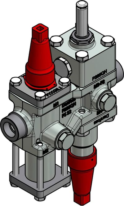 Danfoss ICF 15-4-18H Flexline valve station, 15 mm, ANSI B 16.11