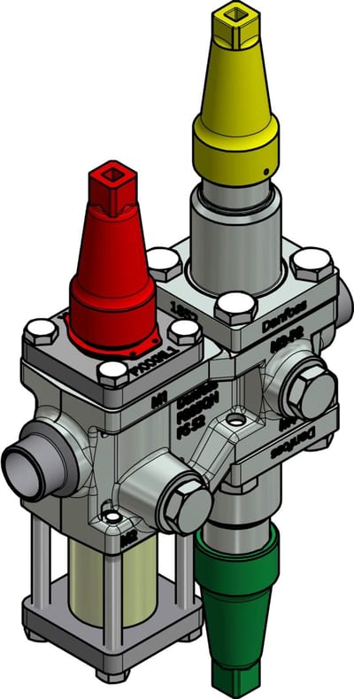 Danfoss ICF 15-4-90 Flexline valve station, 20 mm, EN 10220 (code 027L4576)