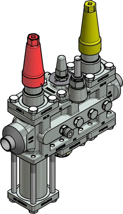 Danfoss ICF 25-6-90 Flexline valve station, 25 mm, EN 10220 (code 027L4577)