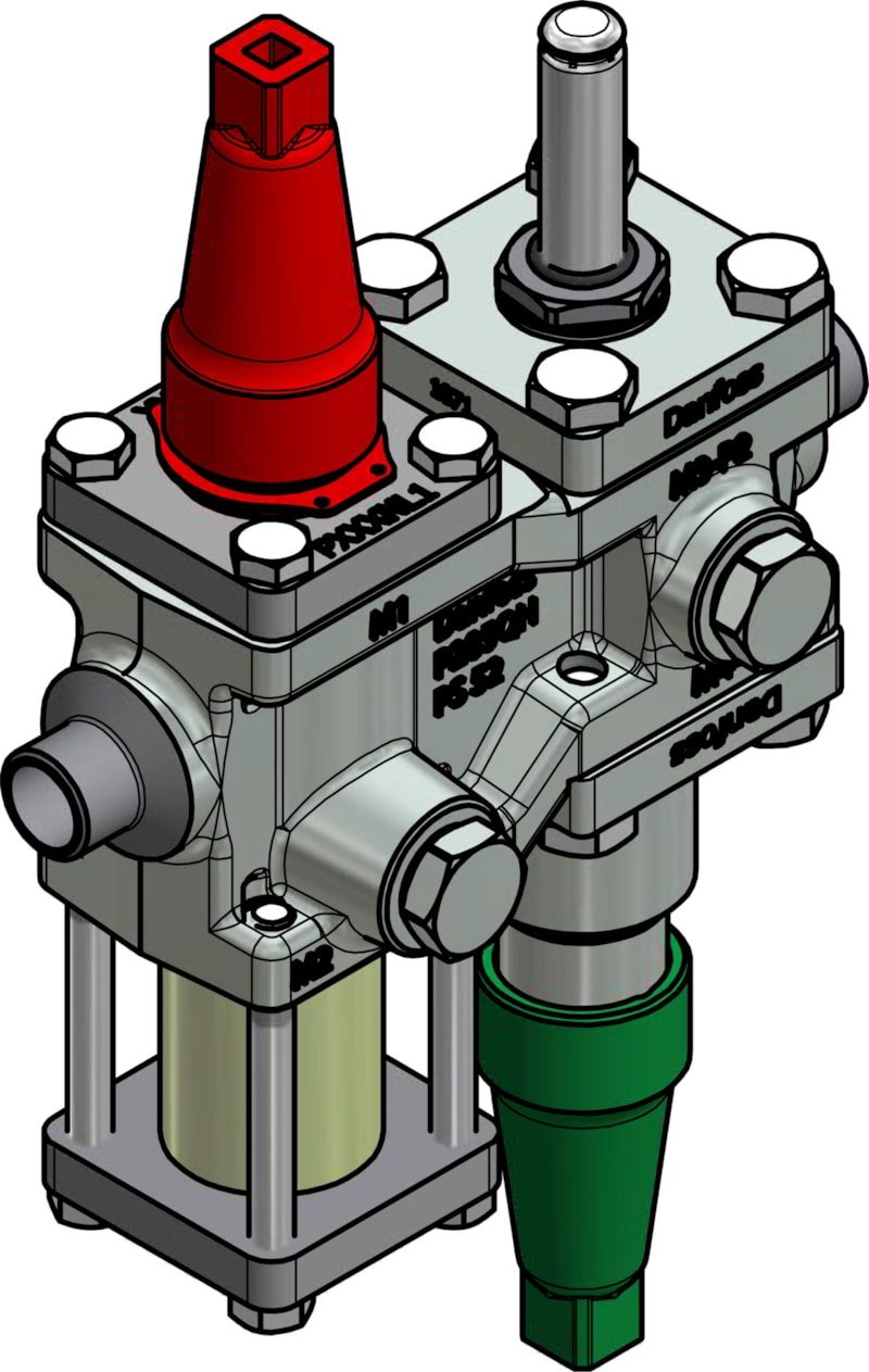 Danfoss ICF 15-4-18 Flexline valve station, 15 mm, EN 10220 (code 027L4579)