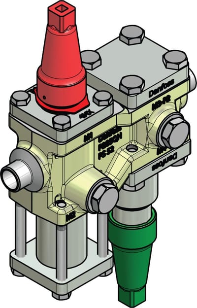 Danfoss ICF 15-4-90 Flexline valve station, 15 mm, EN 10220 (code 027L4581)