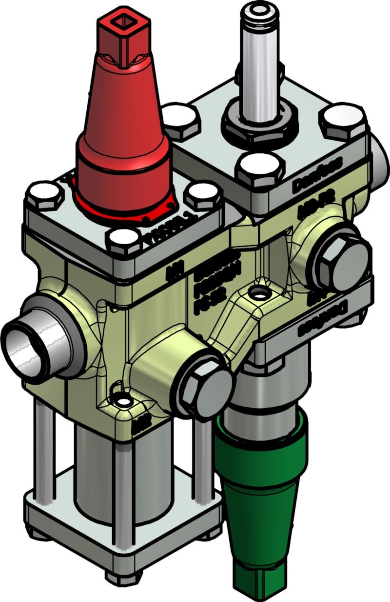 Danfoss ICF 15-4-13 Flexline valve station, 22 mm, EN 10220 (code 027L4582)