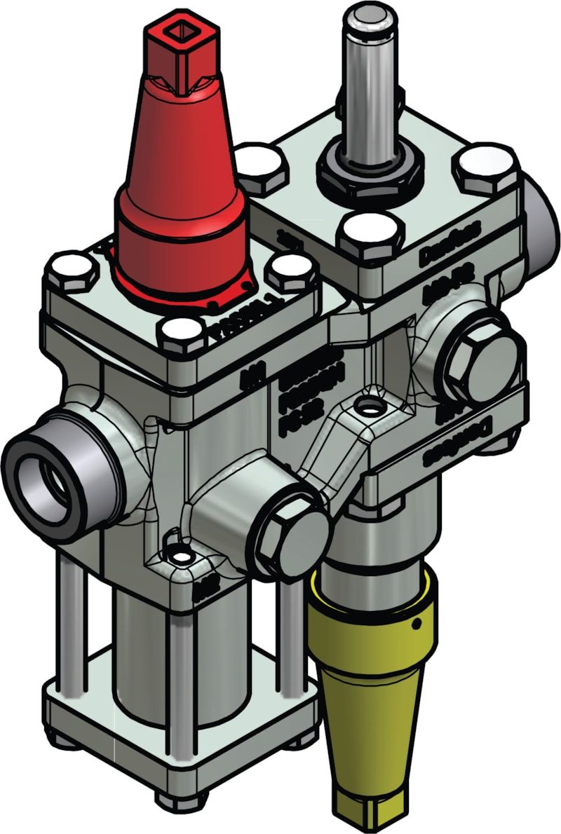 Danfoss ICF 15-4-10RA Flexline valve station, 15 mm, ASME B 36.10M Schedule 80 (code 027L4584)