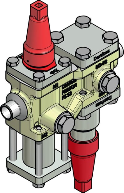 Danfoss ICF 15-4-90 Flexline valve station, 15 mm, EN 10220 (code 027L4596)
