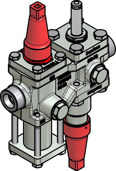 Danfoss ICF 15-4-12 Flexline valve station, 22 mm, ANSI B 16.22