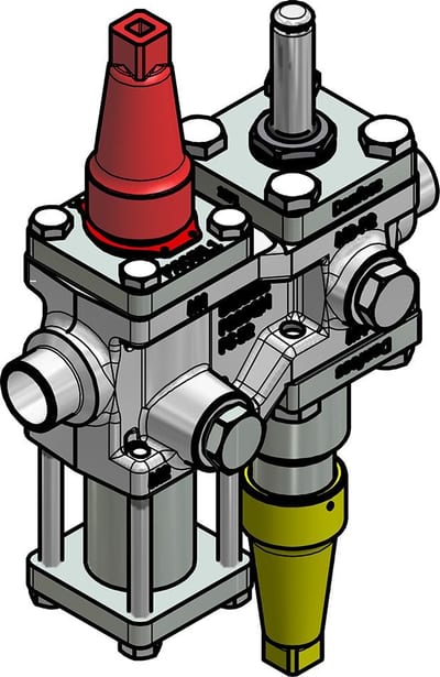 Danfoss ICF 15-4-10RB Flexline valve station, 22 mm, EN 10220