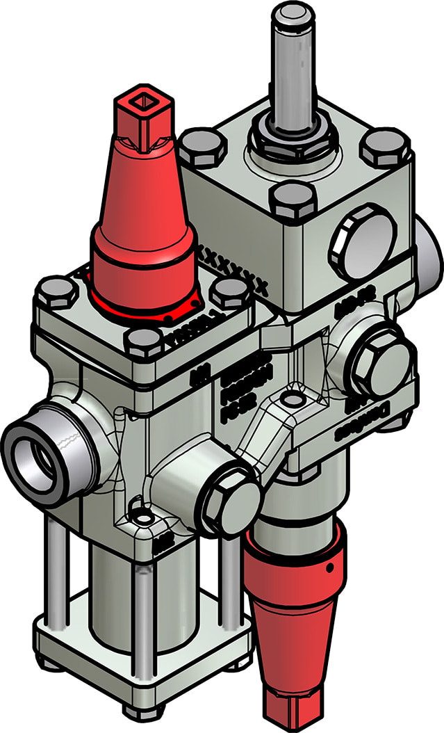 Danfoss ICF 15-4-9H Flexline valve station, 20 mm, ANSI B 16.11 (code 027L4612)