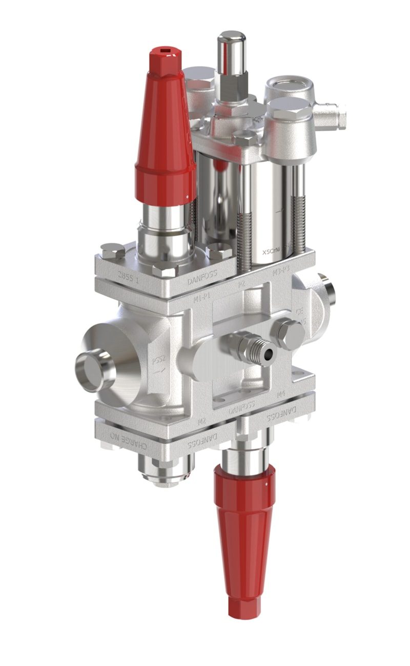 Danfoss ICF 25-4-90 Flexline valve station, 32 mm, EN 10220 (code 027L4640)