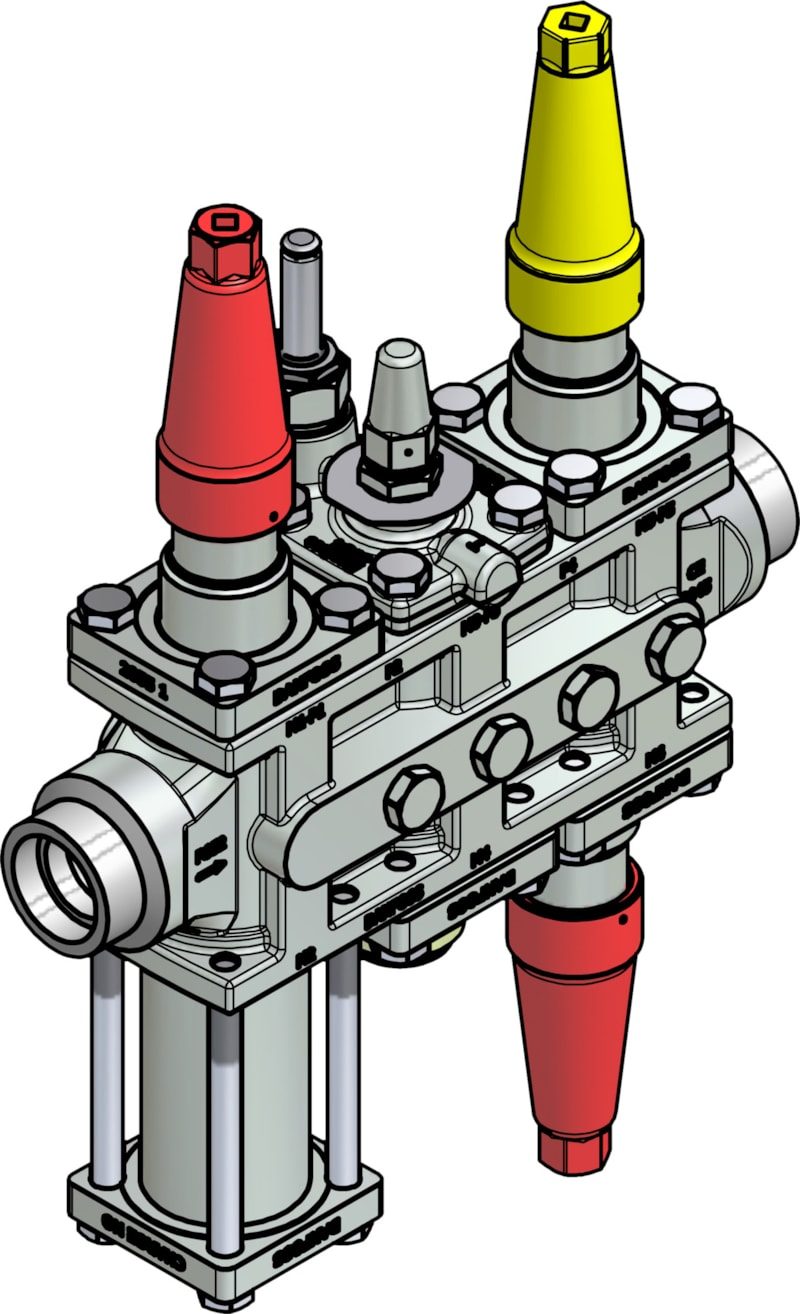 Danfoss ICF 25-6-3RA Flexline valve station, 32 mm, EN 10220 (code 027L4641)
