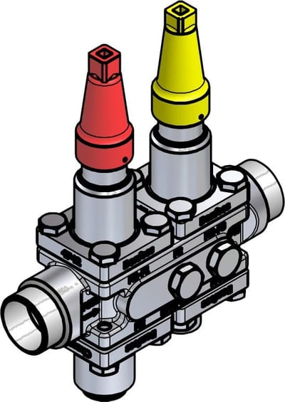 Danfoss ICF SS 20-4-90 Flexline valve station, 32 mm, EN 10220