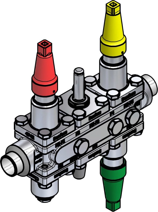 Danfoss ICF SS 20-6-2RA Flexline valve station, 25 mm, EN 10220 (code 027L4758)