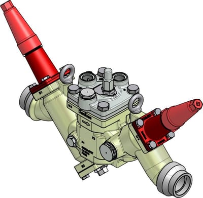 Danfoss ICF 50-4-42S50 Flexline valve station, 40 mm, ASME B 16.11