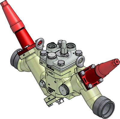 Danfoss ICF 50-4-42S40 Flexline valve station, 50 mm, ASME B 16.11