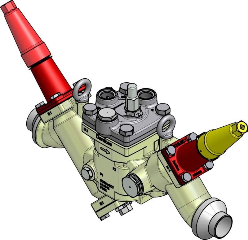 Danfoss ICF 50-4-45S50 Flexline valve station, 50 mm, EN 10220 (code 027L5049)