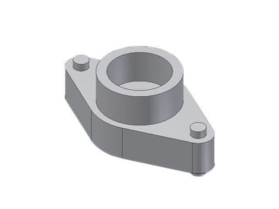 Danfoss weld flange set, DN20 (3/4 in), socket weld, ASME B16.11, steel, 2-Flange set (027N2001)