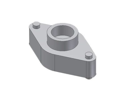 Danfoss weld flange set, DN25 (1 in), socket weld, ASME B16.11, steel, 2-Flange set (027N2002)