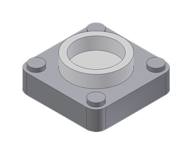 Danfoss weld flange set, DN32 (1 1/4 in), socket weld, ASME B16.11, steel, 2-Flange set (027N2003)