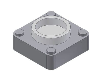 Danfoss weld flange set, DN40 (1 1/2 in), butt weld, ASME B36.10M Schedule 80, steel, 2-Flange set (027N2004)