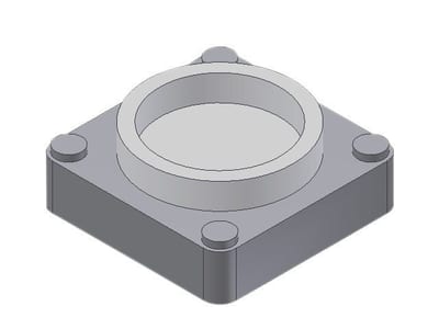 Danfoss weld flange set, DN65 (2 1/2 in), socket weld, ASME B16.11, steel, 2-Flange set