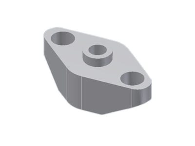Danfoss weld flange set, DN10 (3/8 in), butt weld, ASME B36.10M Schedule 80, steel, 2-Flange set