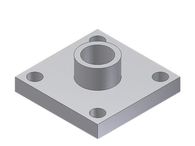 Danfoss weld flange set, DN25 (1 in), butt weld, ASME B36.10M Schedule 80, steel, 2-Flange set