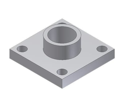 Danfoss weld flange set, DN32 (1 1/4 in), butt weld, ASME B36.10M Schedule 80, steel, 2-Flange set