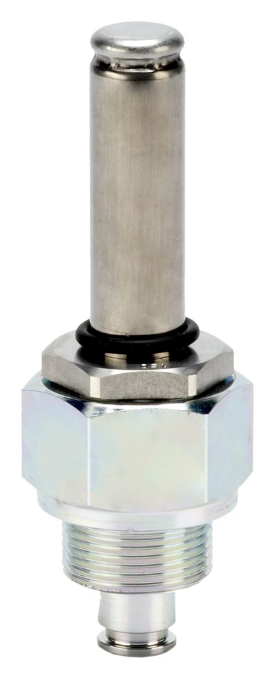 Danfoss EVM pilot valve, thread connection, 65 bar, NC — solenoid pilot for servo-operated refrigeration valves