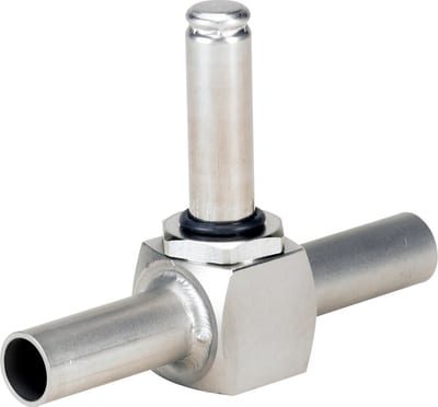 Danfoss EVRS 3 solenoid valve, 3/8 in butt weld EN 10220, stainless steel, 50 bar, NC