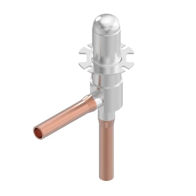 Danfoss ETS 5M24L electric expansion valve, 1/4 in (6.35 mm) ODM solder, orifice 2.4 mm, Linear flow, 49 bar (710 psig) MWP