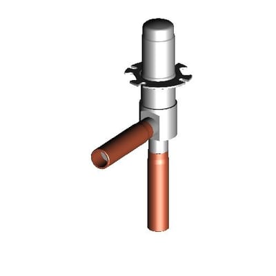 Danfoss ETS 5M08L electric expansion valve, 5/16 in (7.94 mm) ODM solder, orifice 0.75 mm, Linear flow, 49 bar (711 psig) MWP