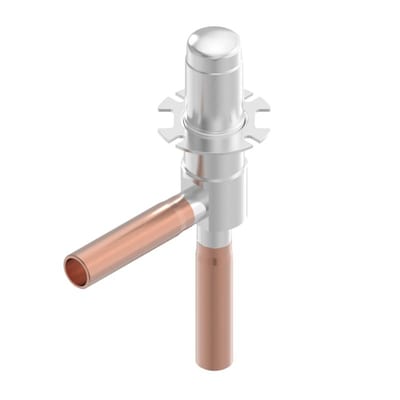 Danfoss ETS 5M40L electric expansion valve, 5/16 in (7.94 mm) ODM solder, orifice 4 mm, Linear flow, 49 bar (710 psig) MWP