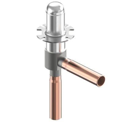 Danfoss ETS 5T18L electric expansion valve, R744 CO2, 5/16 in (7.94 mm) ODM solder, stepper, 140 bar MWP