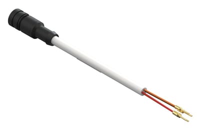 Danfoss electric valve connection cable, M12 female straight, 12.2 m