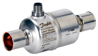 Danfoss ETS 12C Colibri electric expansion valve, 1/2 in (12 mm) ODF solder, stepper, 50 bar MWP