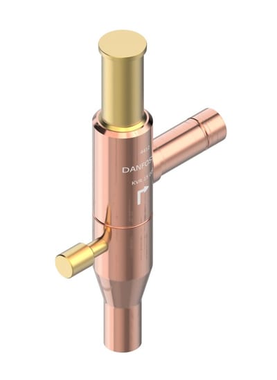 Danfoss KVR 15 condensing pressure controller — 16 mm (5/8 in) ODF solder solder, 5 – 17.5 bar, code 034L0103
