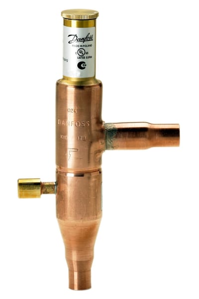 Danfoss KVD 15 receiver pressure controller — 16 mm (5/8 in) ODF solder solder, 3 – 20 bar, code