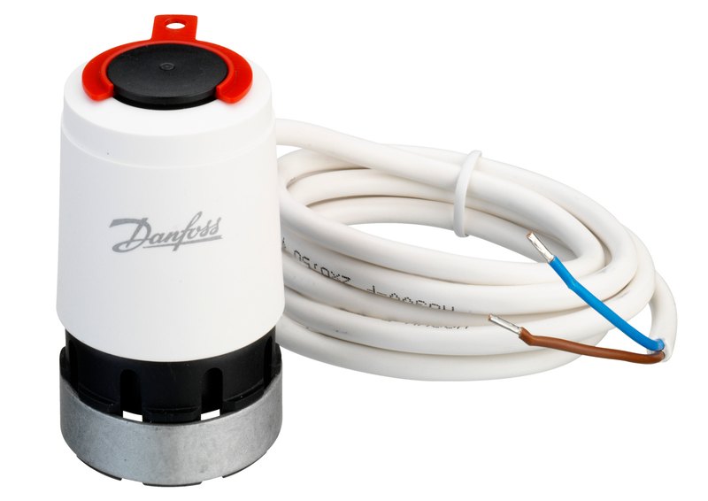 Danfoss TWA-V electrothermal actuator, 230 V AC, normally closed (088H3122)