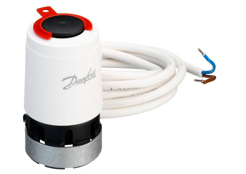 Danfoss TWA-V electrothermal actuator, 24 V AC, normally closed (088H3120)