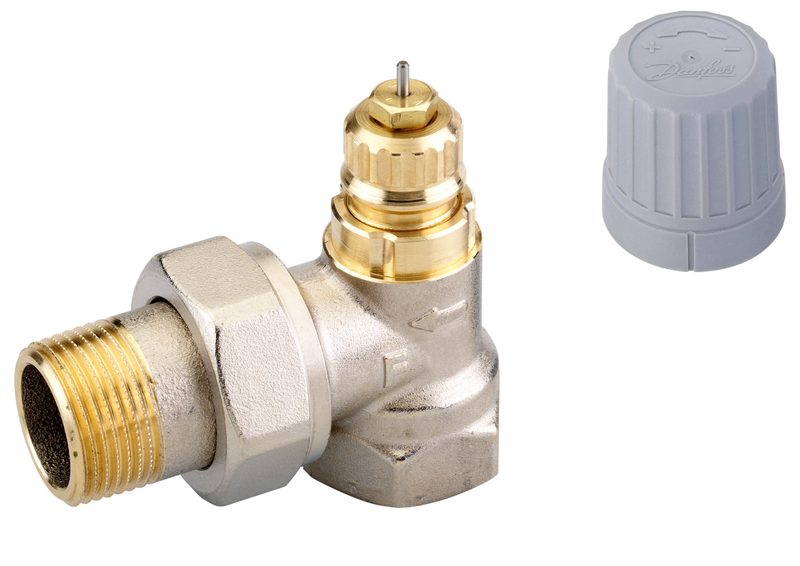 Danfoss RA-FN DN 20 angle radiator valve, fixed capacity (no presetting), dimension standard F (013G0005)