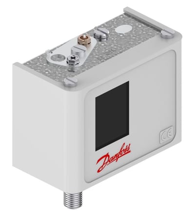 Danfoss KP1A pressure switch, -0.2 to 7.5 bar, auto reset, SPDT, 10 x 0.75 mm connection