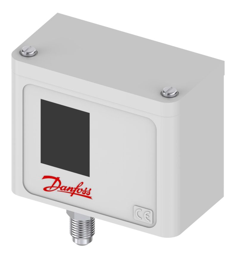 Danfoss KP7W pressure switch, 8 to 32 bar, 4-10 bar differential, auto reset, SPDT, 1/4 in flare