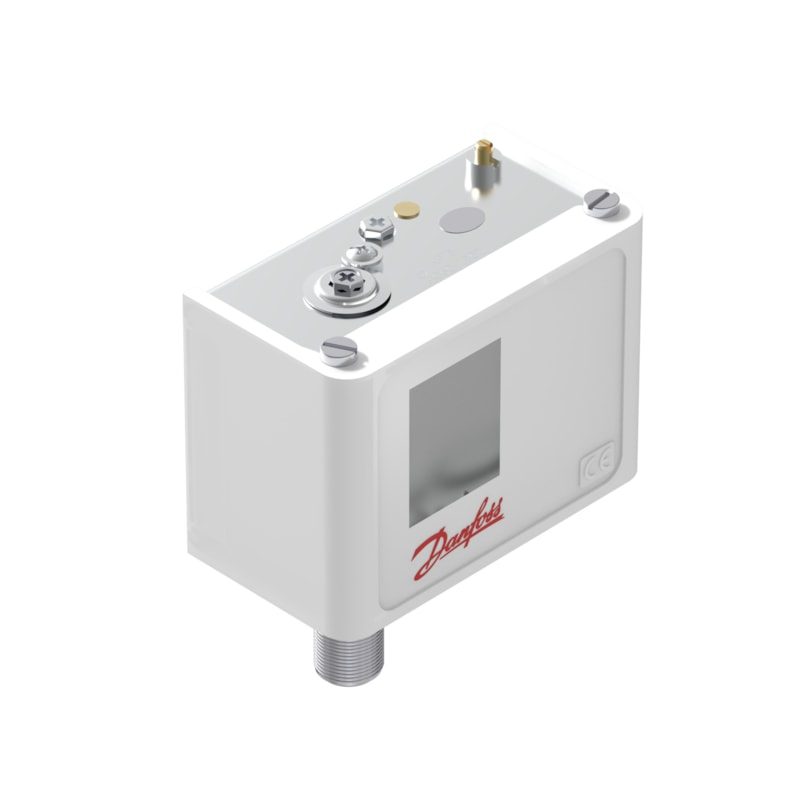 Danfoss KPI35 pressure switch, -0.2–8 bar, auto reset, SPDT, G 1/4