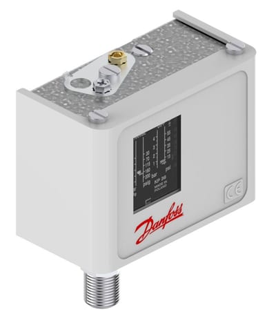 Danfoss KP36 pressure switch, 4–12 bar, auto reset, SPDT, G 1/4